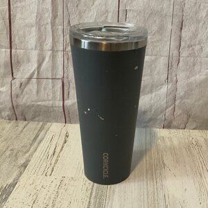 CLEARANCE! Corkcicle 24 Oz Tumbler Grey with Clear Lid Cup Metal Insulated